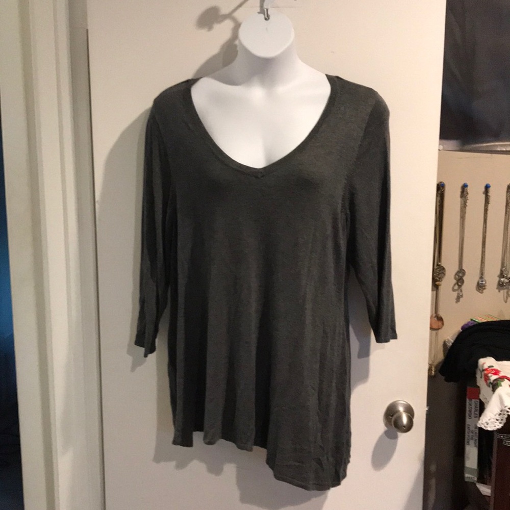 Gray long sweater